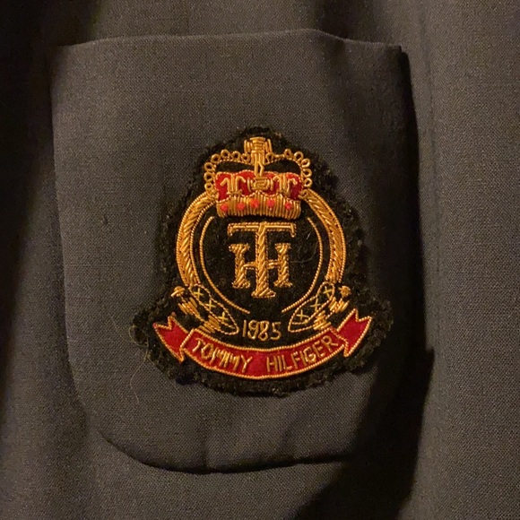 Tommy Hilfiger navy blazer with crest - Picture 4 of 5